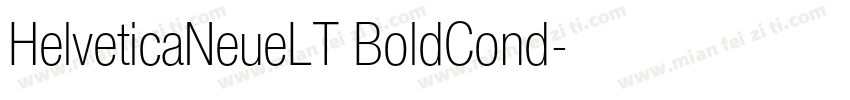 HelveticaNeueLT BoldCond字体转换